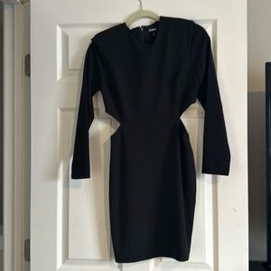 Black express dress with cut outs